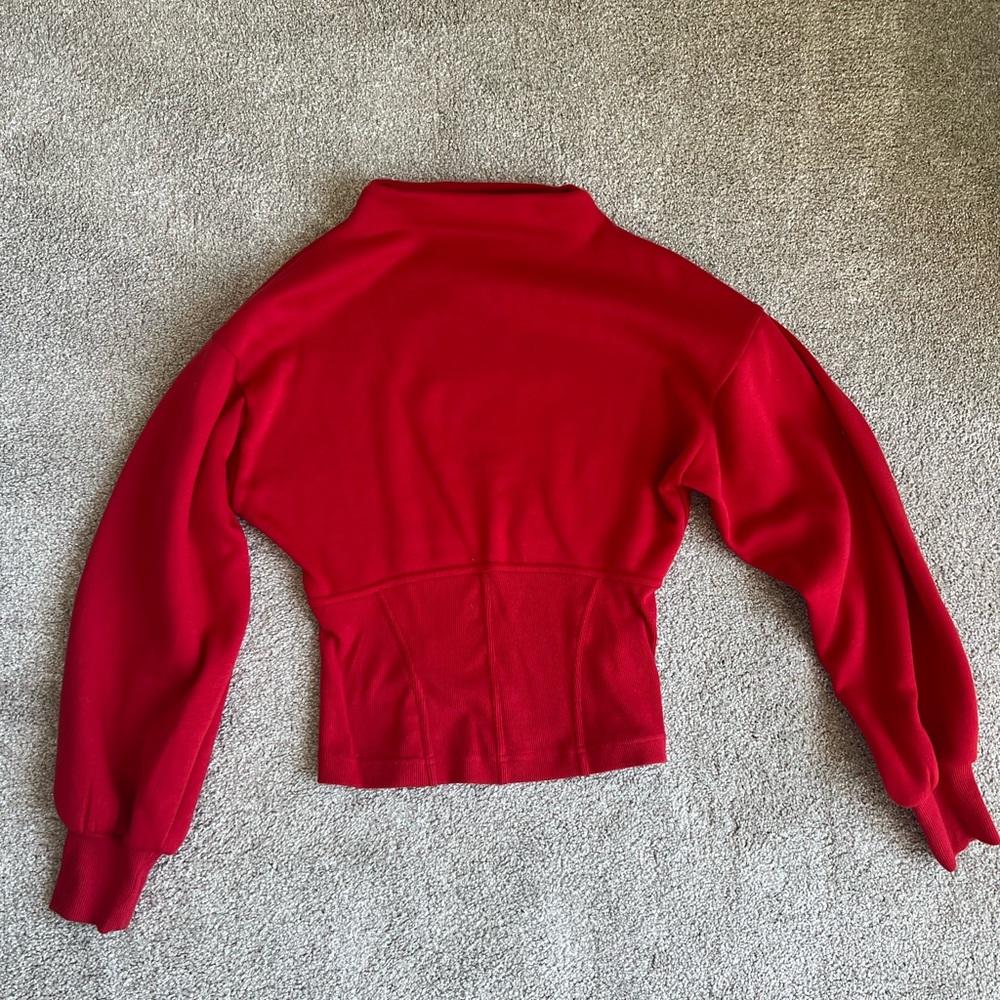 Anthropologie Red Sweater